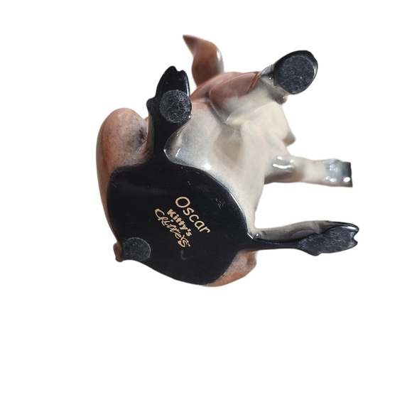 Kitty's Critters Pen Pals Pig Figurine vintage Oscar - Picture 4 of 4